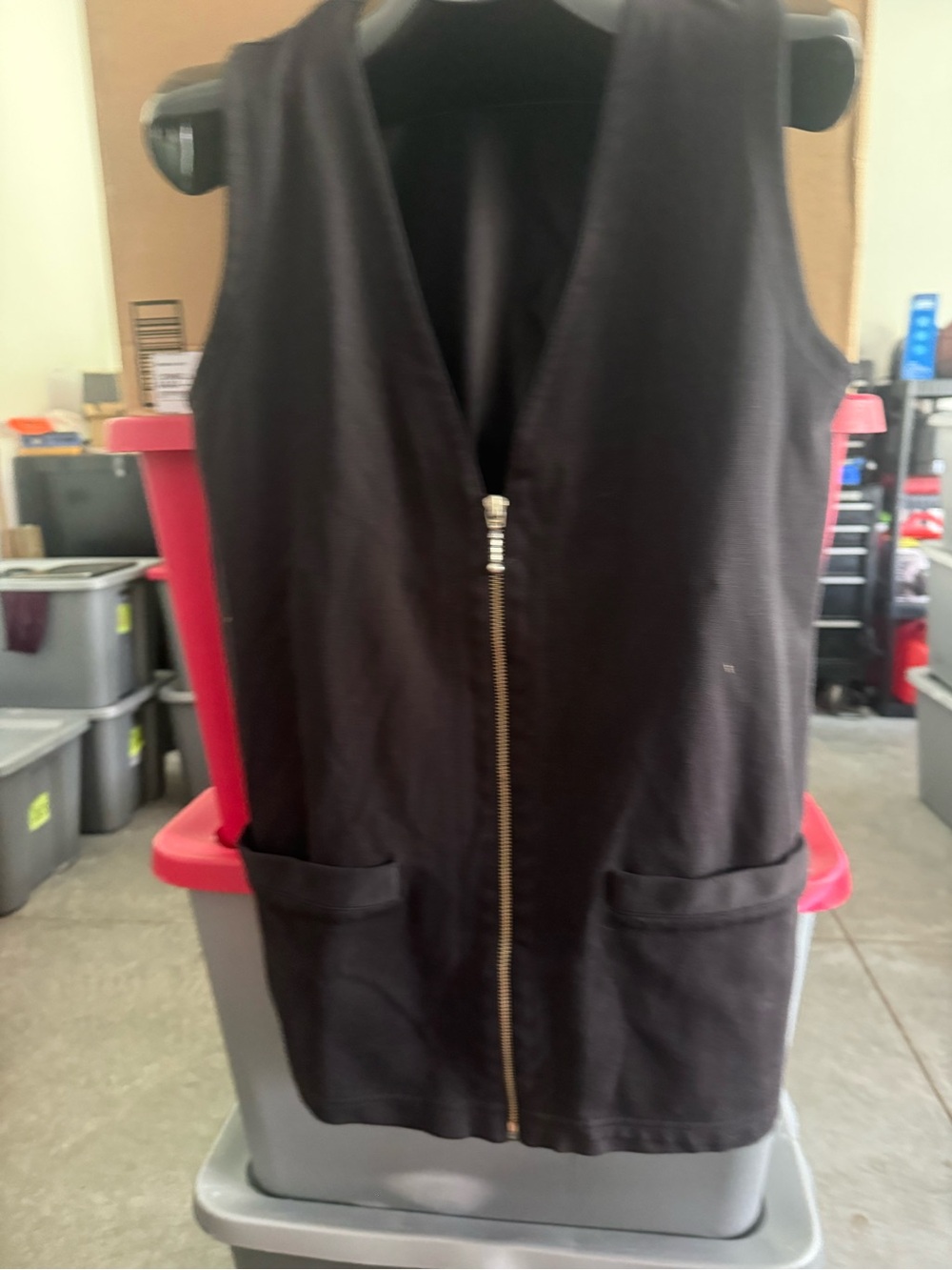 Women’s Black Zip-Front Vest
